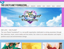 Tablet Screenshot of loveplanetfoundation.org